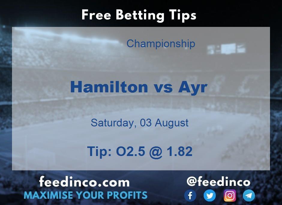 Hamilton vs Ayr Prediction