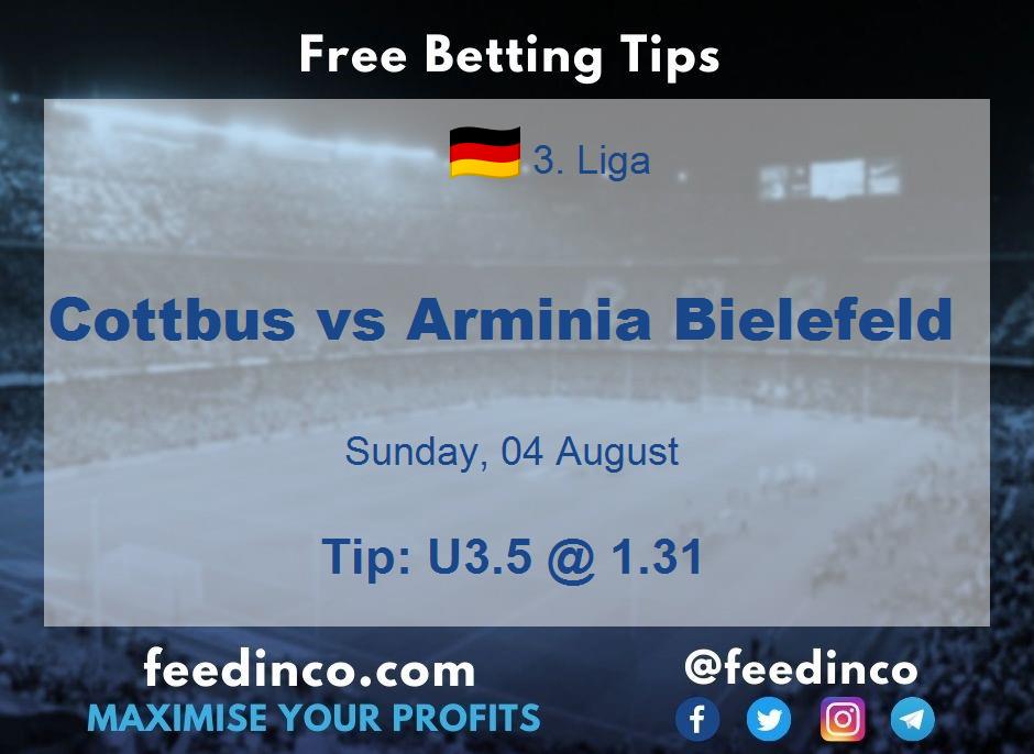 Cottbus vs Arminia Bielefeld Prediction