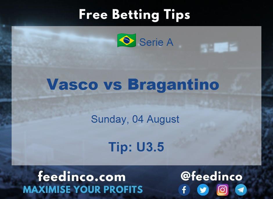 Vasco vs Bragantino Prediction