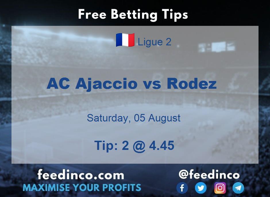 AC Ajaccio vs Rodez Prediction
