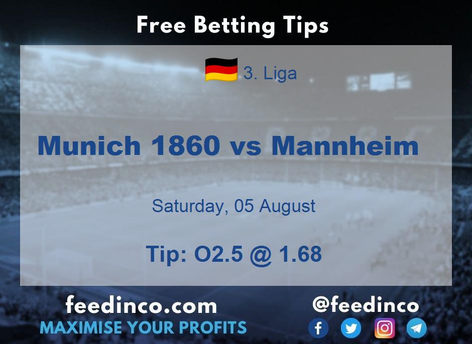 Munich 1860 vs Mannheim Prediction