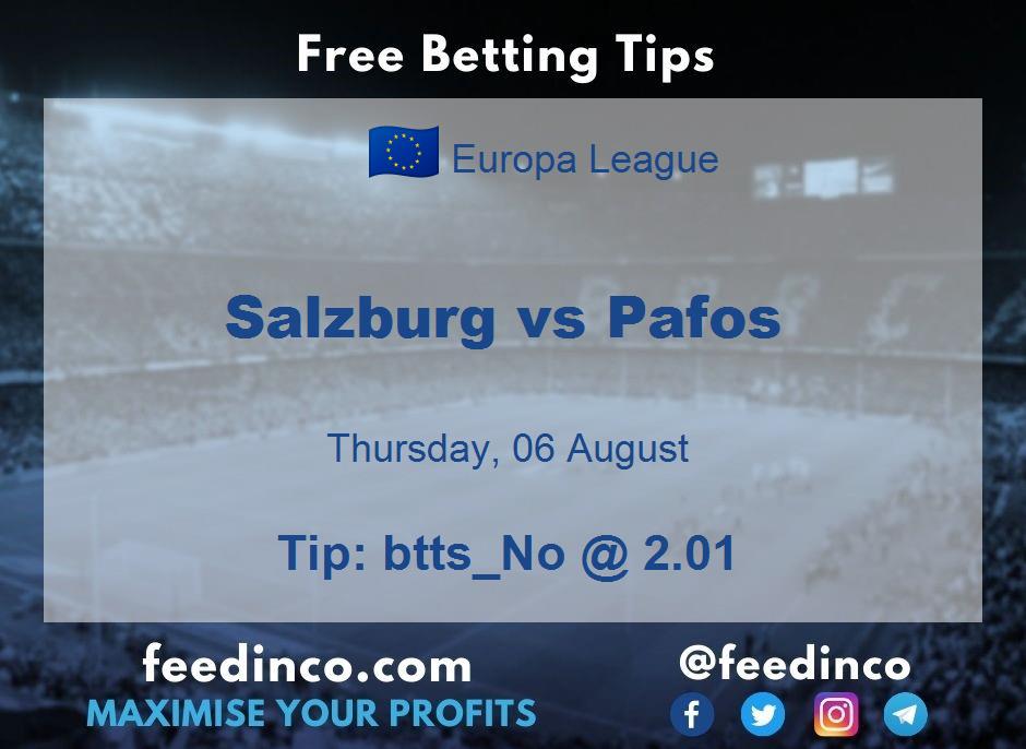 Salzburg vs Pafos Prediction Salzburg vs Pafos Prediction
