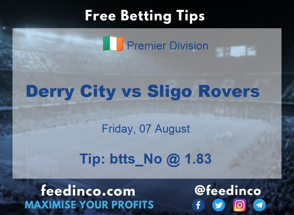 Derry City vs Sligo Rovers Prediction Derry City vs Sligo Rovers Prediction