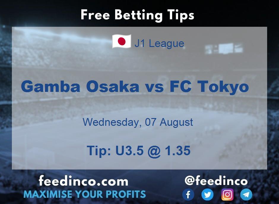 Gamba Osaka vs FC Tokyo Prediction