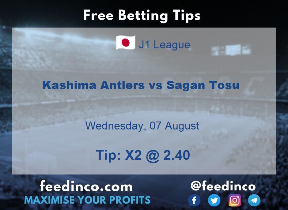 Kashima Antlers vs Sagan Tosu Prediction