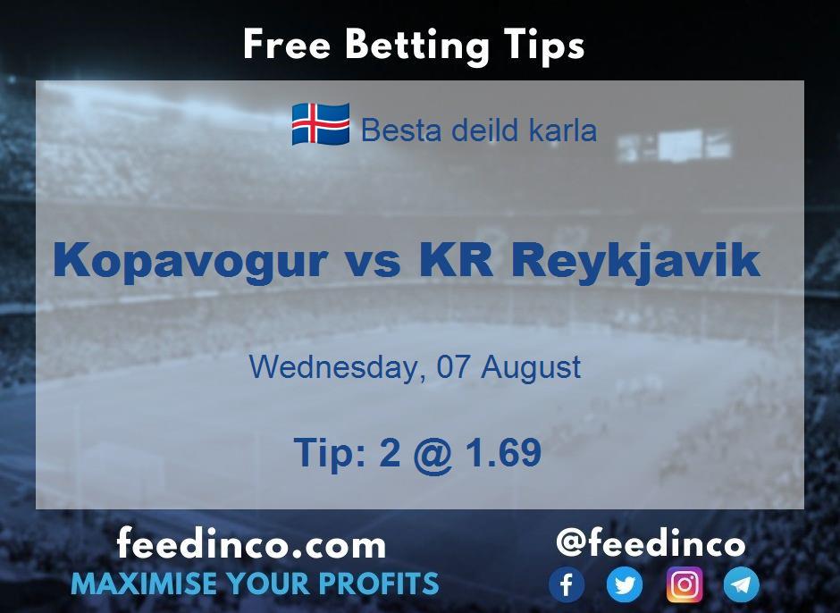 Kopavogur vs KR Reykjavik Prediction