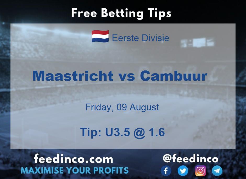 Maastricht vs Cambuur Prediction