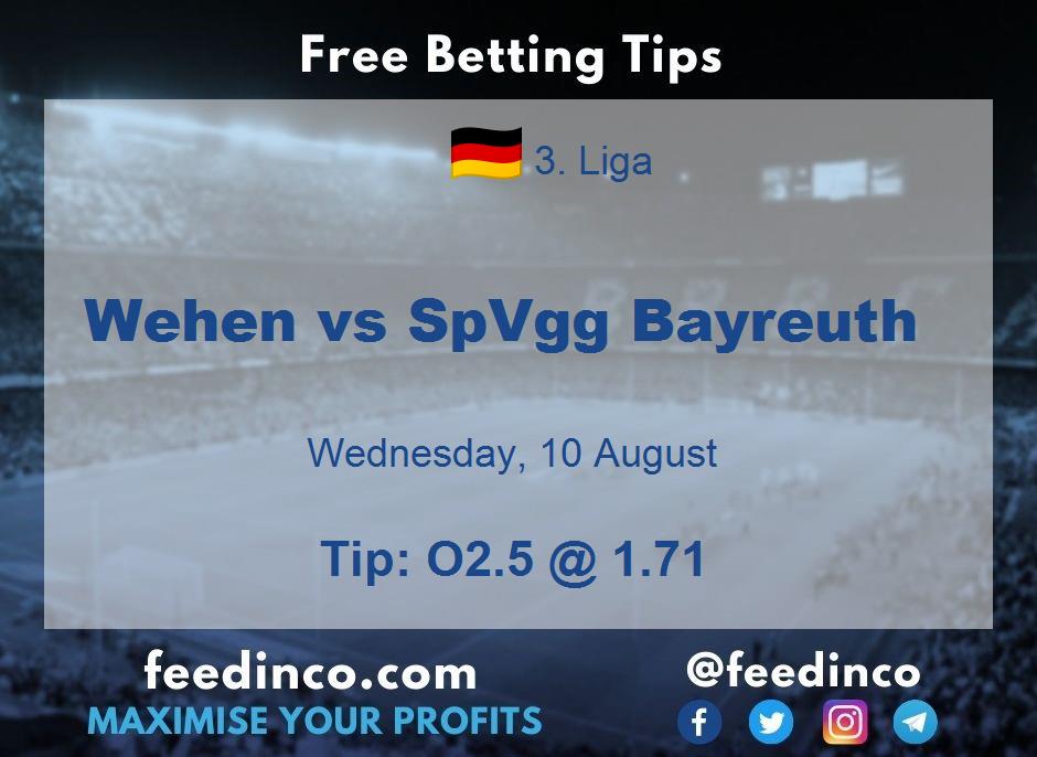 Wehen vs SpVgg Bayreuth Prediction Wehen vs SpVgg Bayreuth Prediction