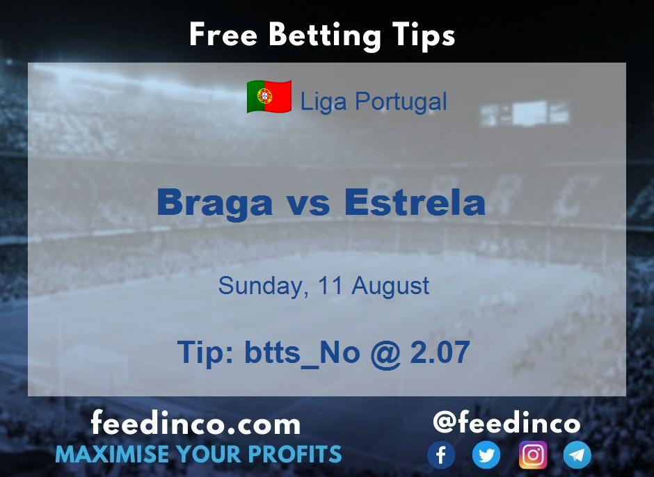 Braga vs Estrela Prediction