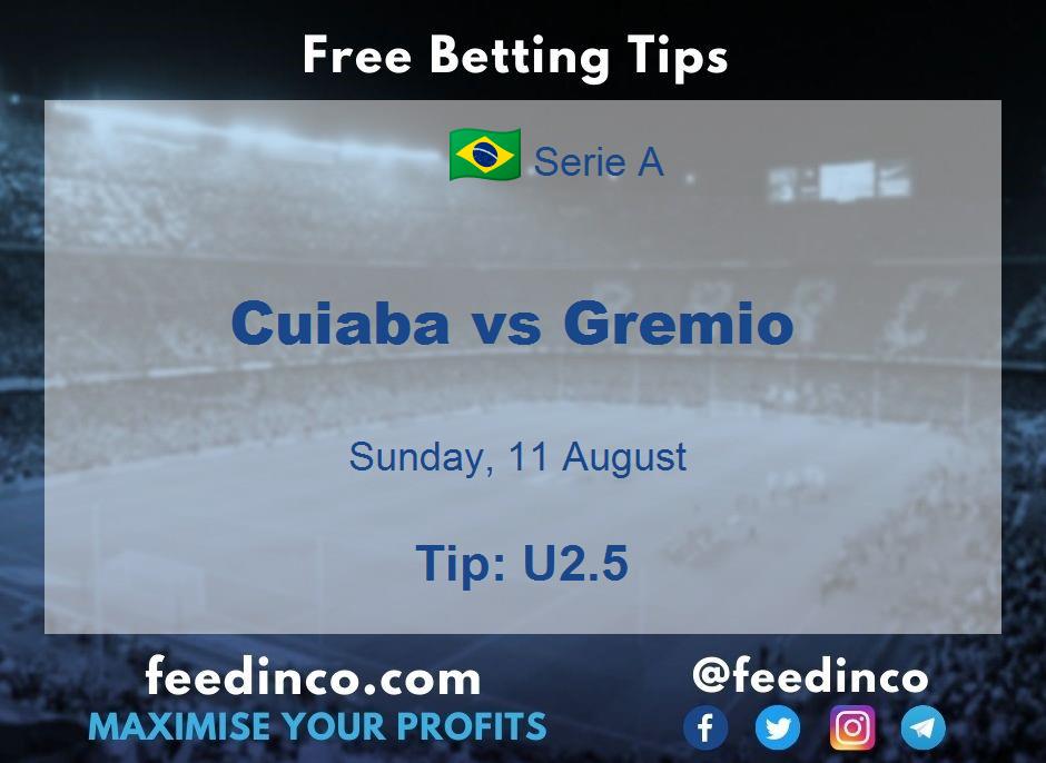 Cuiaba vs Gremio Prediction