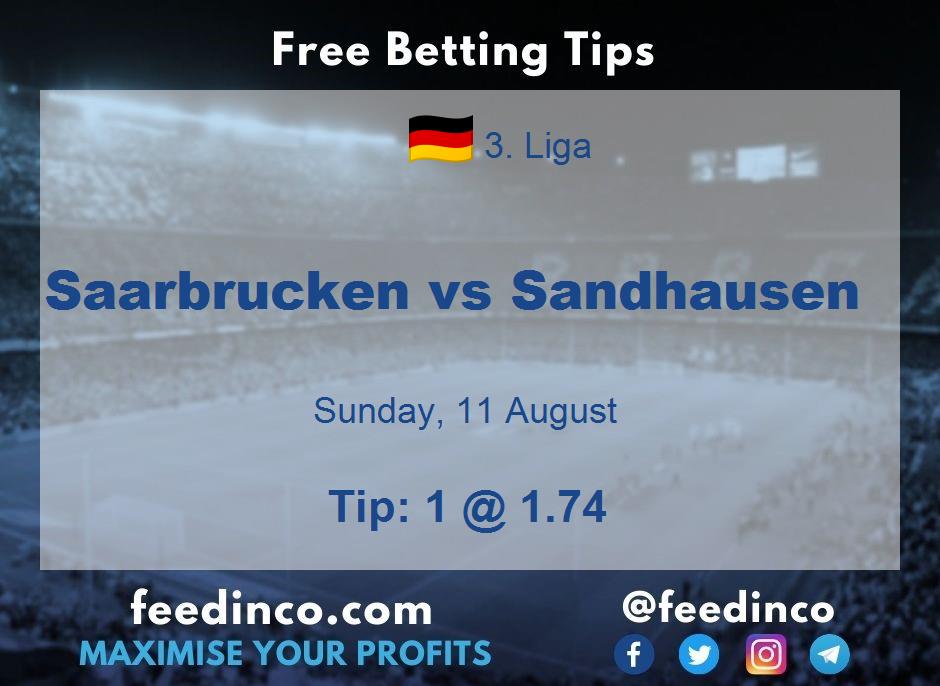 Saarbrucken vs Sandhausen Prediction