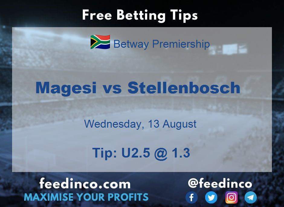 Magesi vs Stellenbosch Prediction Magesi vs Stellenbosch Prediction