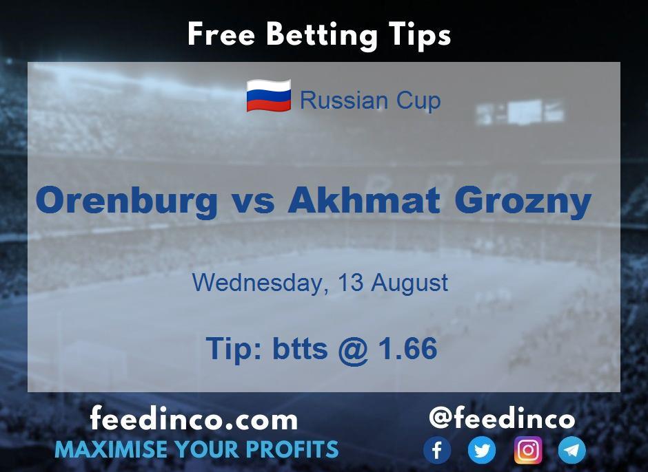 Orenburg vs Akhmat Grozny Prediction Orenburg vs Akhmat Grozny Prediction