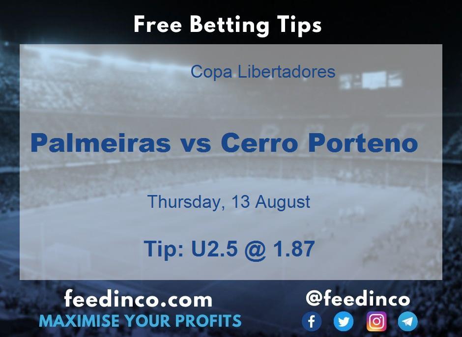 Palmeiras vs Cerro Porteno Prediction