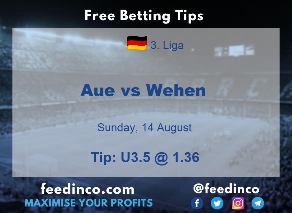 Aue vs Wehen Prediction Aue vs Wehen Prediction