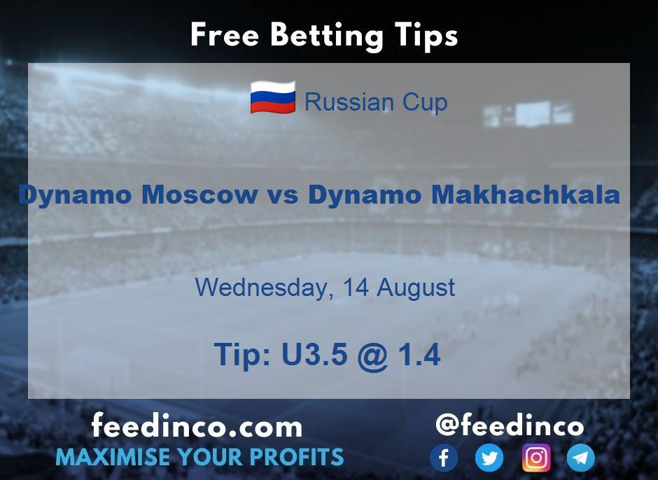 Dynamo Moscow vs Dynamo Makhachkala Prediction