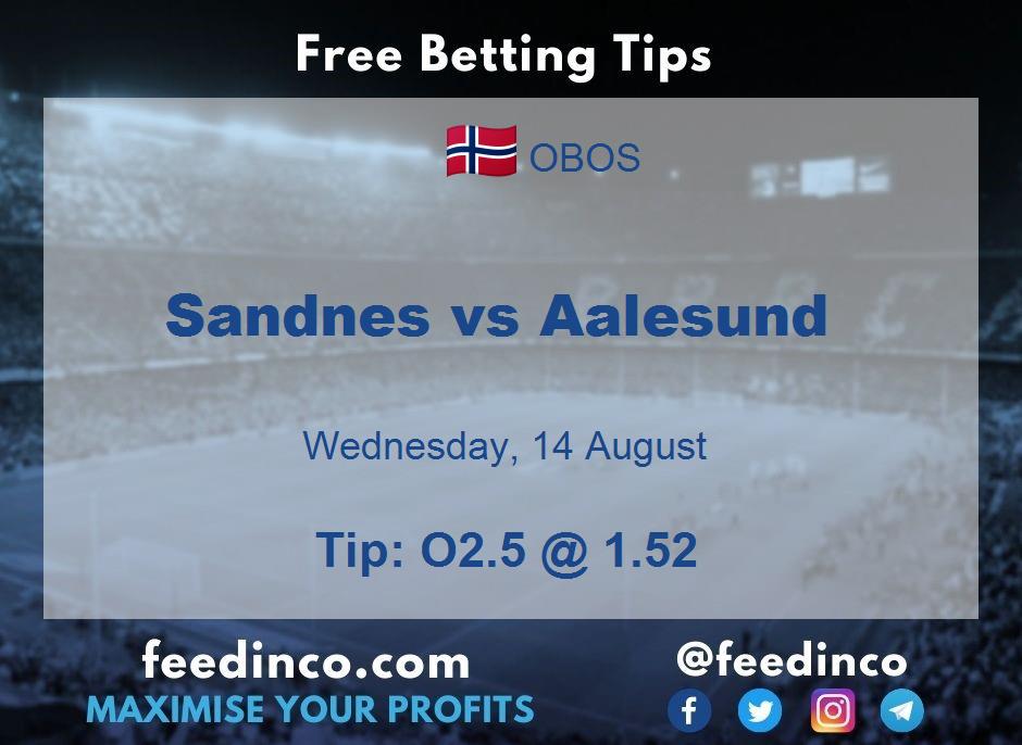 Sandnes vs Aalesund Prediction