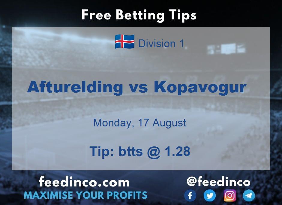Afturelding vs Kopavogur Prediction