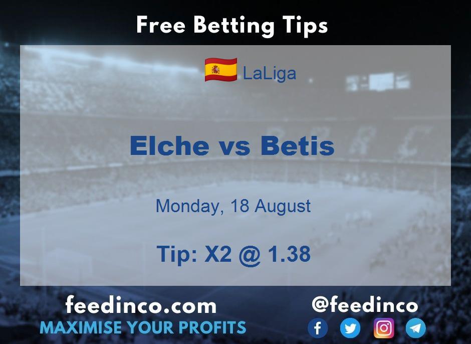 Elche vs Betis Prediction