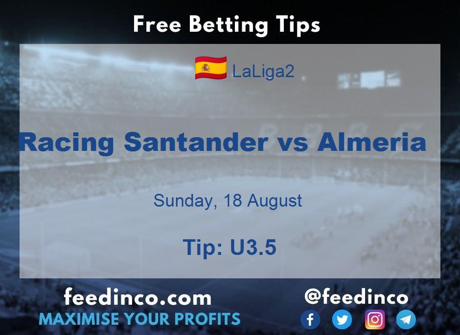 Racing Santander vs Almeria Prediction