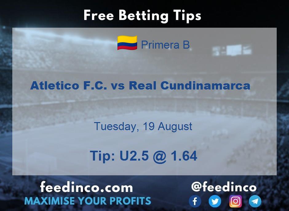 Atletico F.C. vs Real Cundinamarca Prediction Atletico F.C. vs Real Cundinamarca Prediction