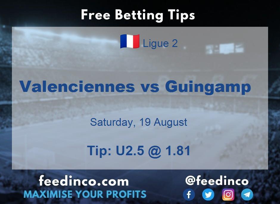 Valenciennes vs Guingamp Prediction