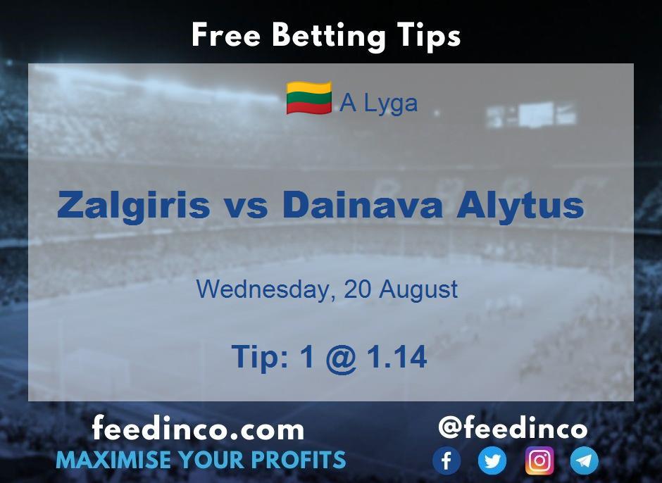 Zalgiris vs Dainava Alytus Prediction Zalgiris vs Dainava Alytus Prediction