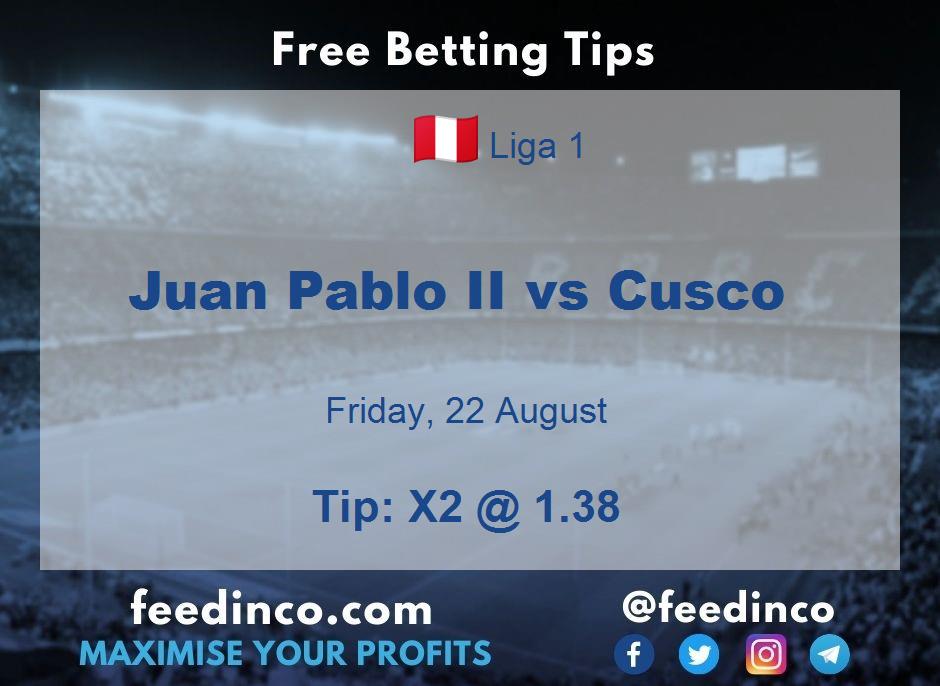 Juan Pablo II vs Cusco Prediction Juan Pablo II vs Cusco Prediction