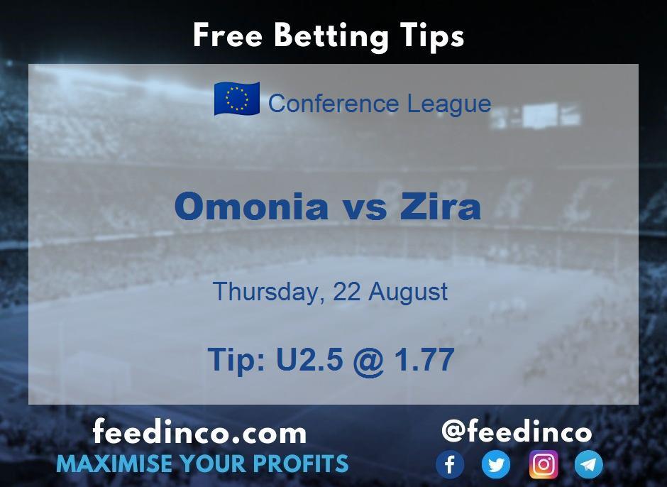 Omonia vs Zira Prediction