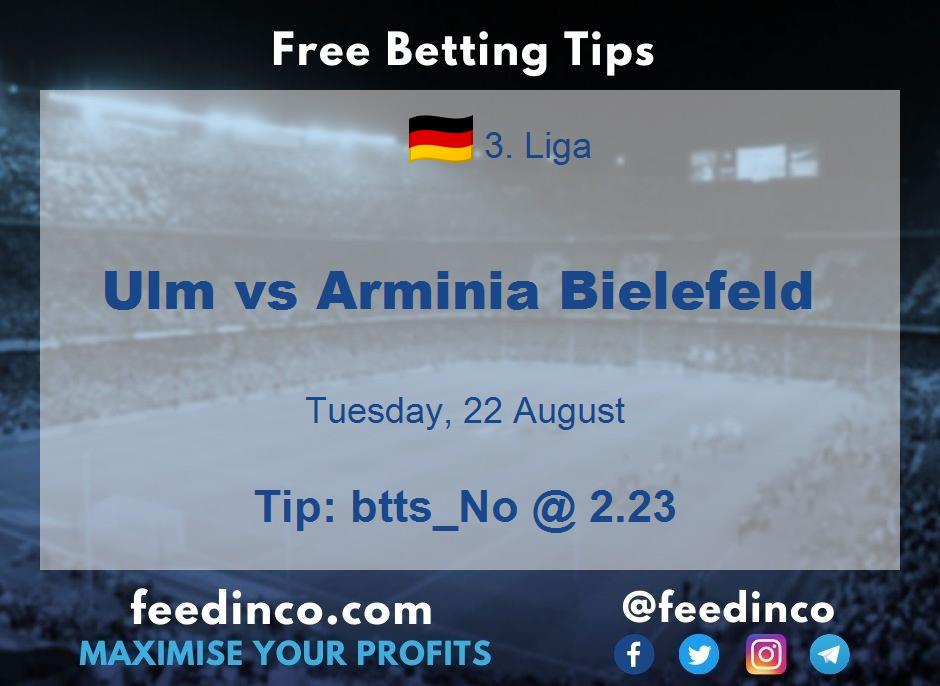 Ulm vs Arminia Bielefeld Prediction