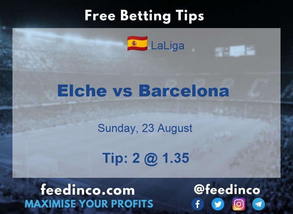 Elche vs Barcelona Prediction