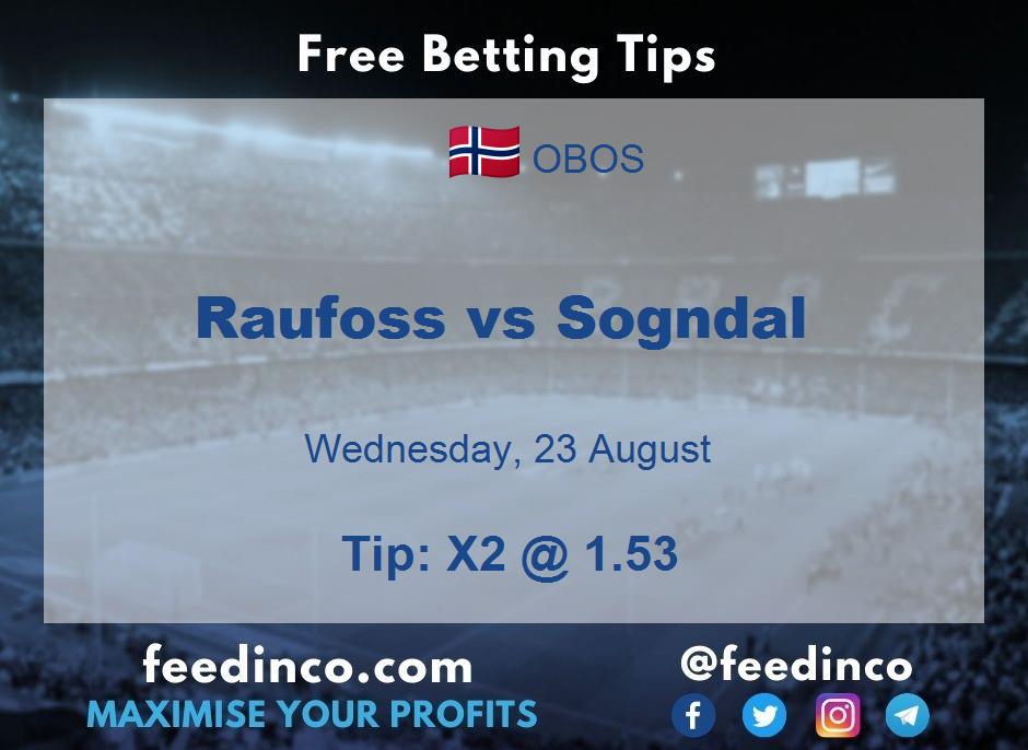 Raufoss vs Sogndal Prediction
