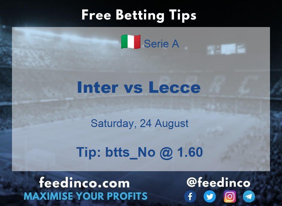 Inter vs Lecce Prediction