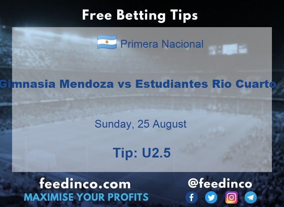 Gimnasia Mendoza vs Estudiantes Rio Cuarto Prediction