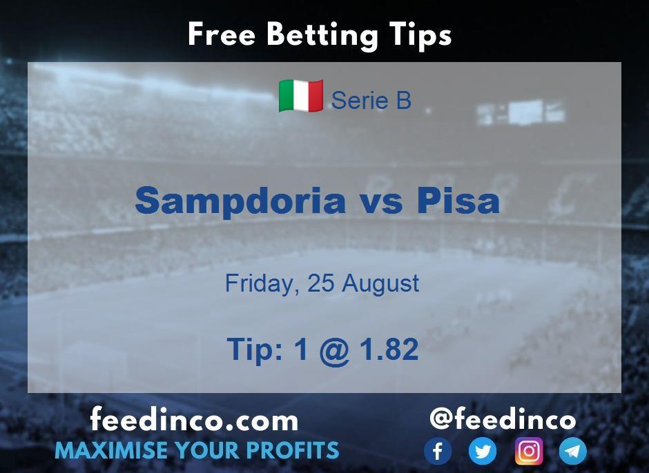Sampdoria vs Pisa Prediction