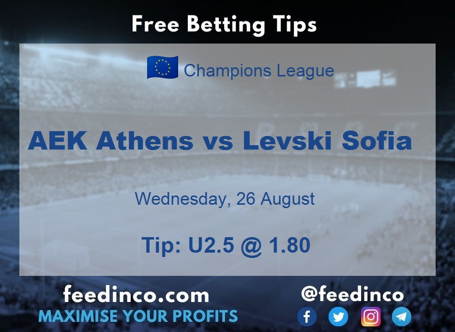 AEK Athens vs Levski Sofia Prediction