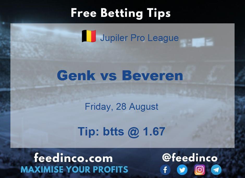 Genk vs Beveren Prediction Genk vs Beveren Prediction