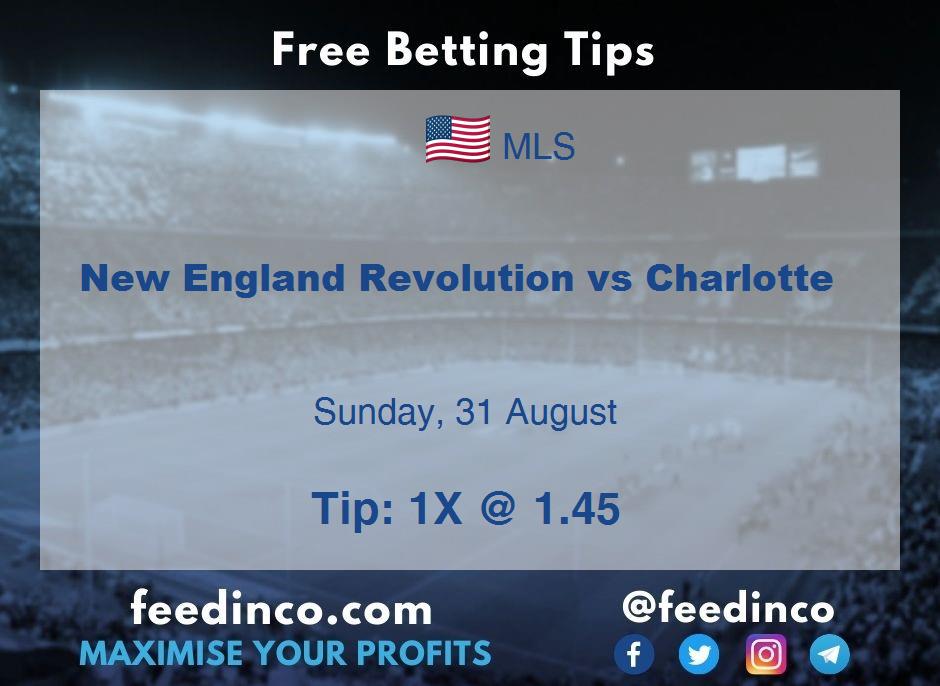 New England Revolution vs Charlotte Prediction New England Revolution vs Charlotte Prediction