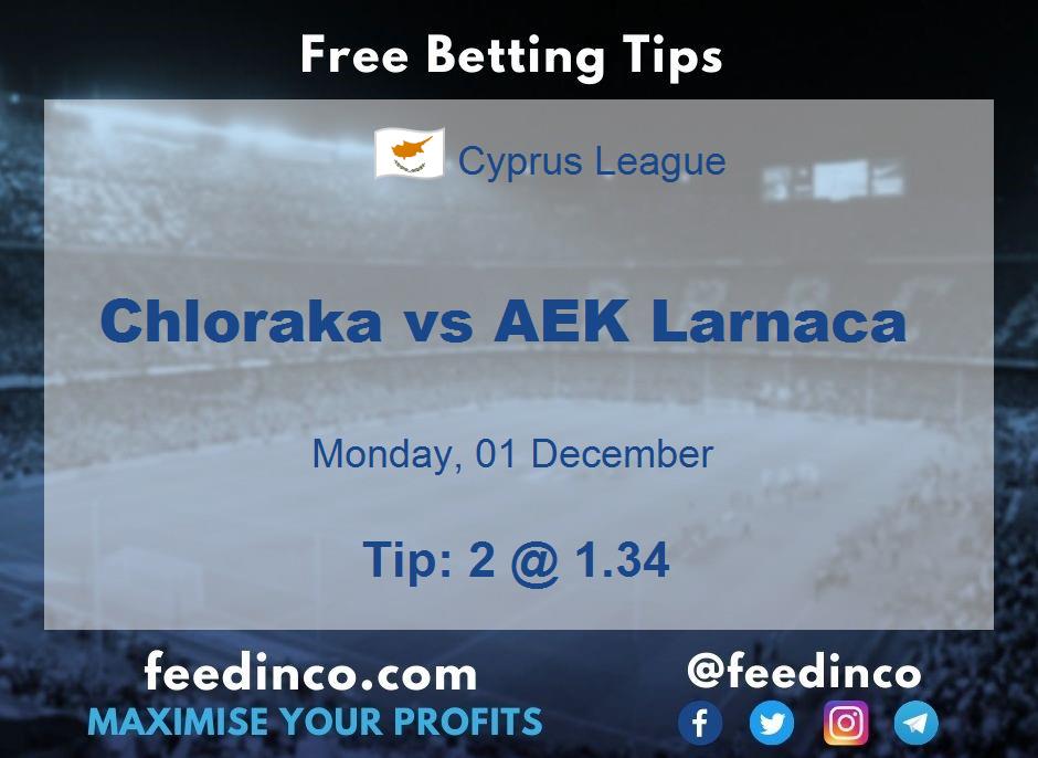 Chloraka vs AEK Larnaca Prediction