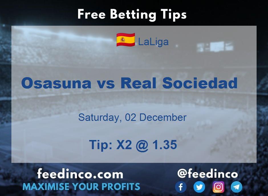 Osasuna vs Real Sociedad Prediction