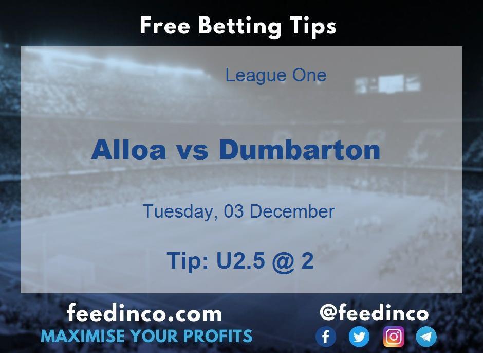 Alloa vs Dumbarton Prediction