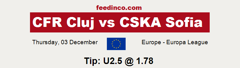 CFR Cluj v CSKA Sofia Prediction CFR Cluj v CSKA Sofia Prediction