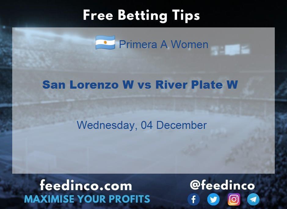 San Lorenzo W vs River Plate W Prediction