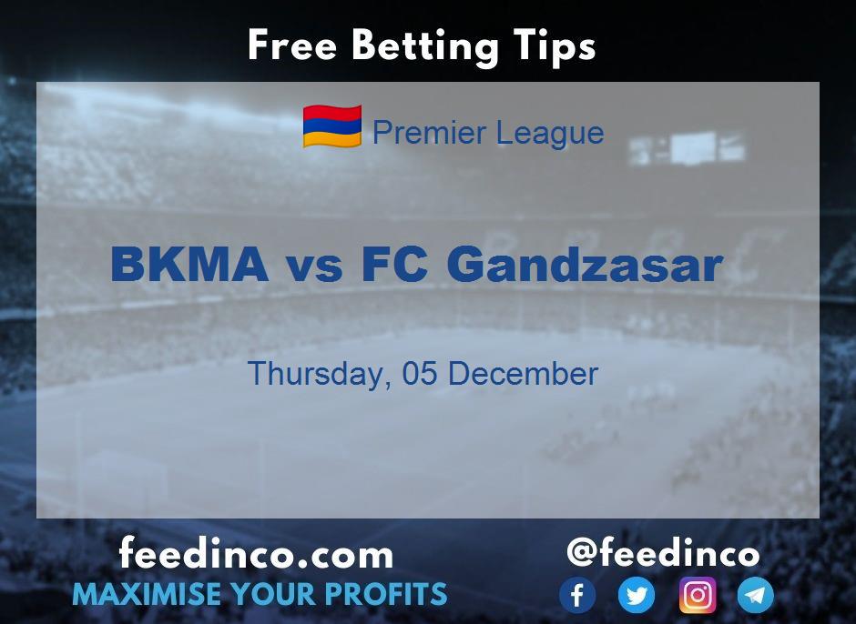 BKMA vs FC Gandzasar Prediction