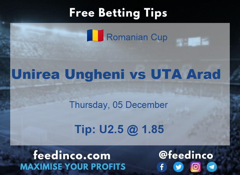 Unirea Ungheni vs UTA Arad Prediction