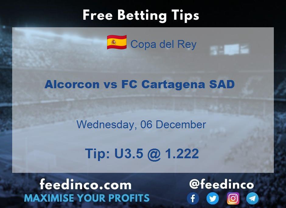 Alcorcon vs FC Cartagena SAD Prediction