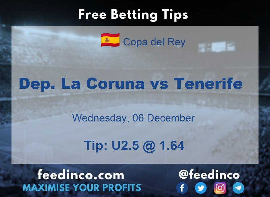 Dep. La Coruna vs Tenerife Prediction