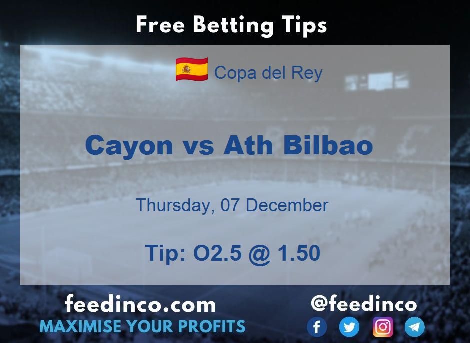 Cayon vs Ath Bilbao Prediction