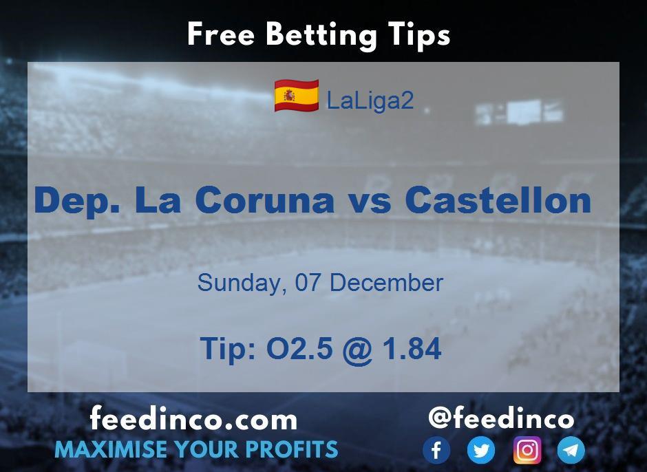 Dep. La Coruna vs Castellon Prediction Dep. La Coruna vs Castellon Prediction