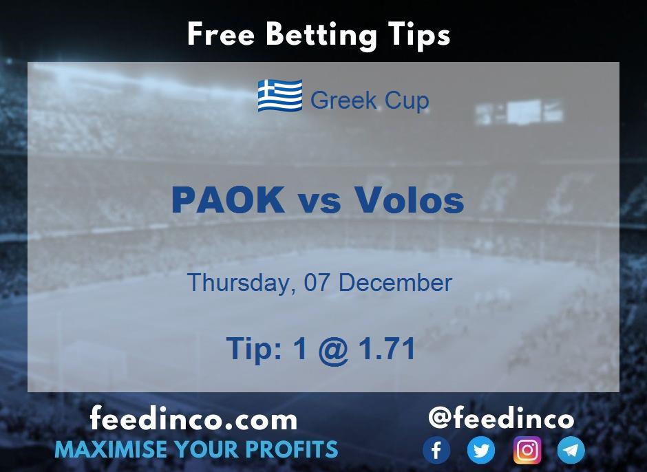 PAOK vs Volos Prediction